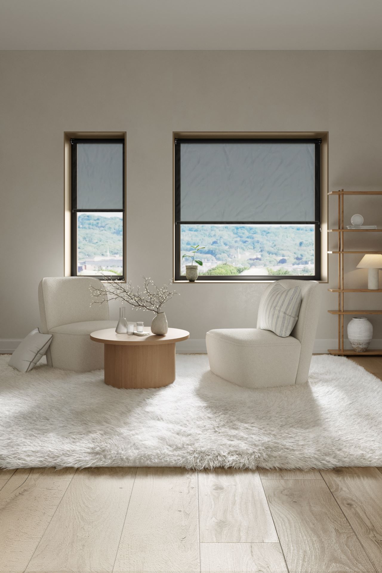 Screen rullegardin koksgrå - 5