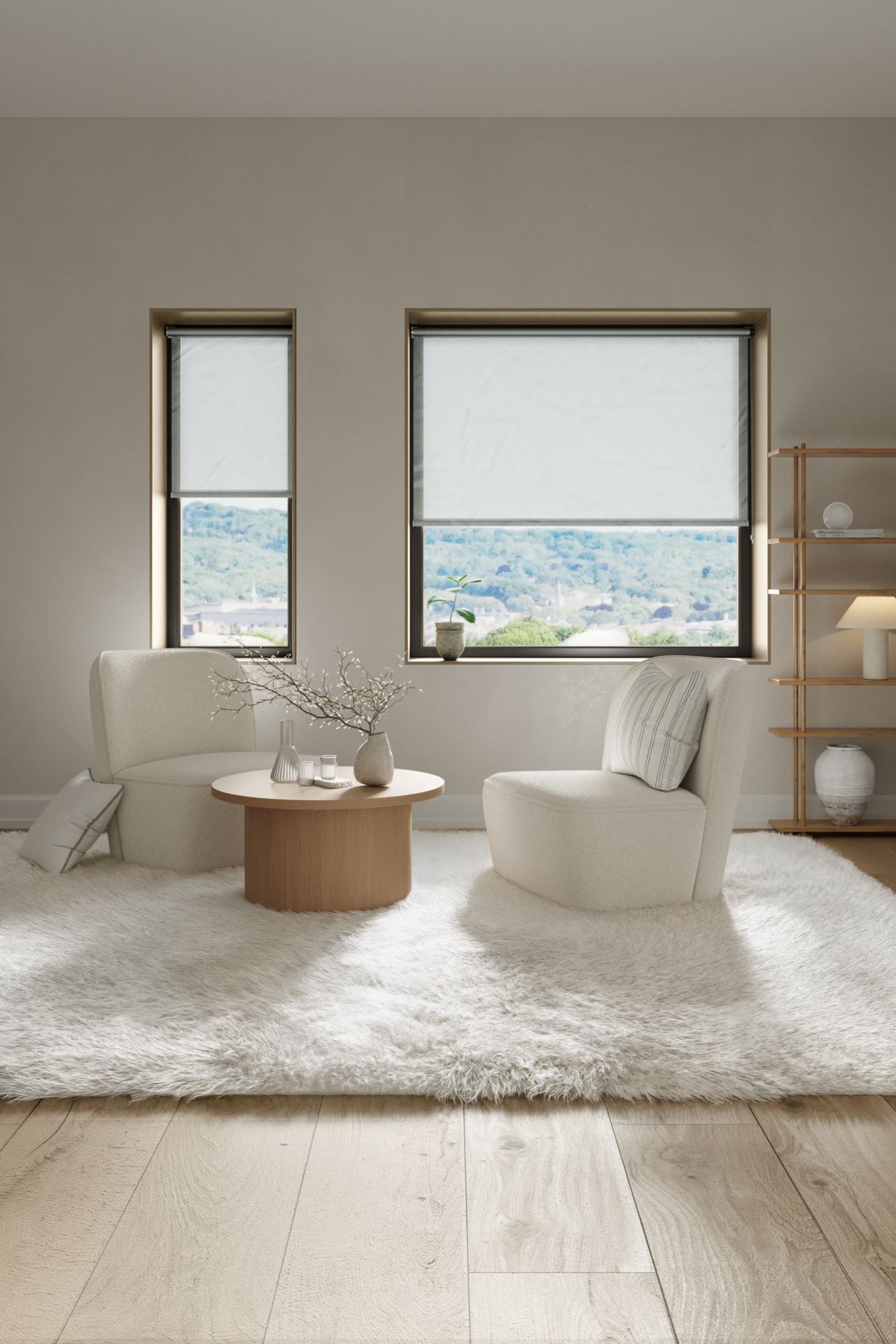 Screen rullegardin lys grå - 4