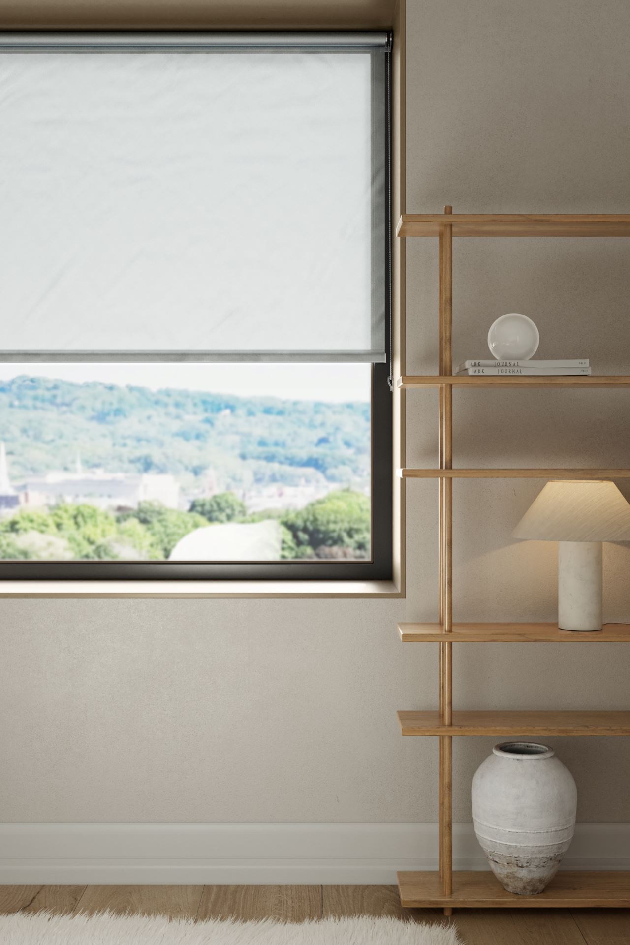 Screen rullegardin lys grå - 3