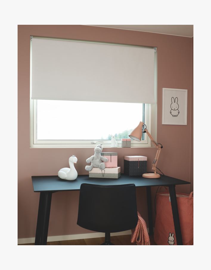 Lystett rullegardin trådløs hvit - 80x185 cm hvit - 1