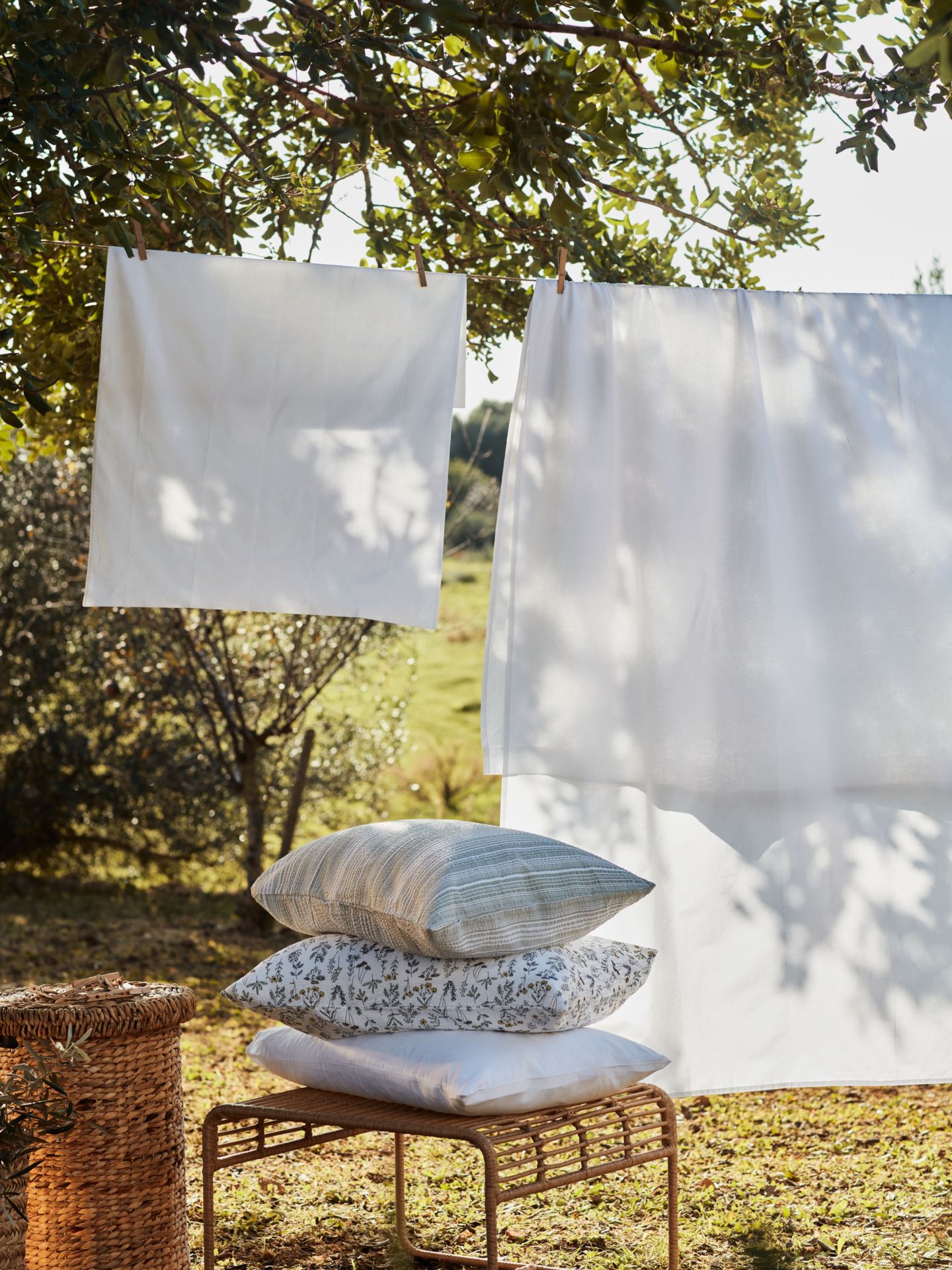 Laken flatt hvit - 2