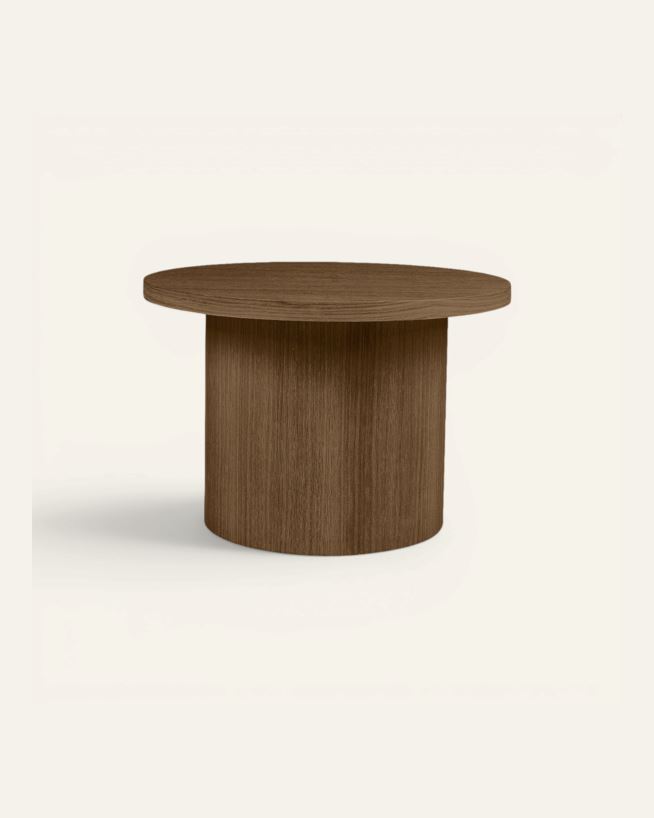 Sofabord brun - 75x75x49 cm ø75 brun - 1