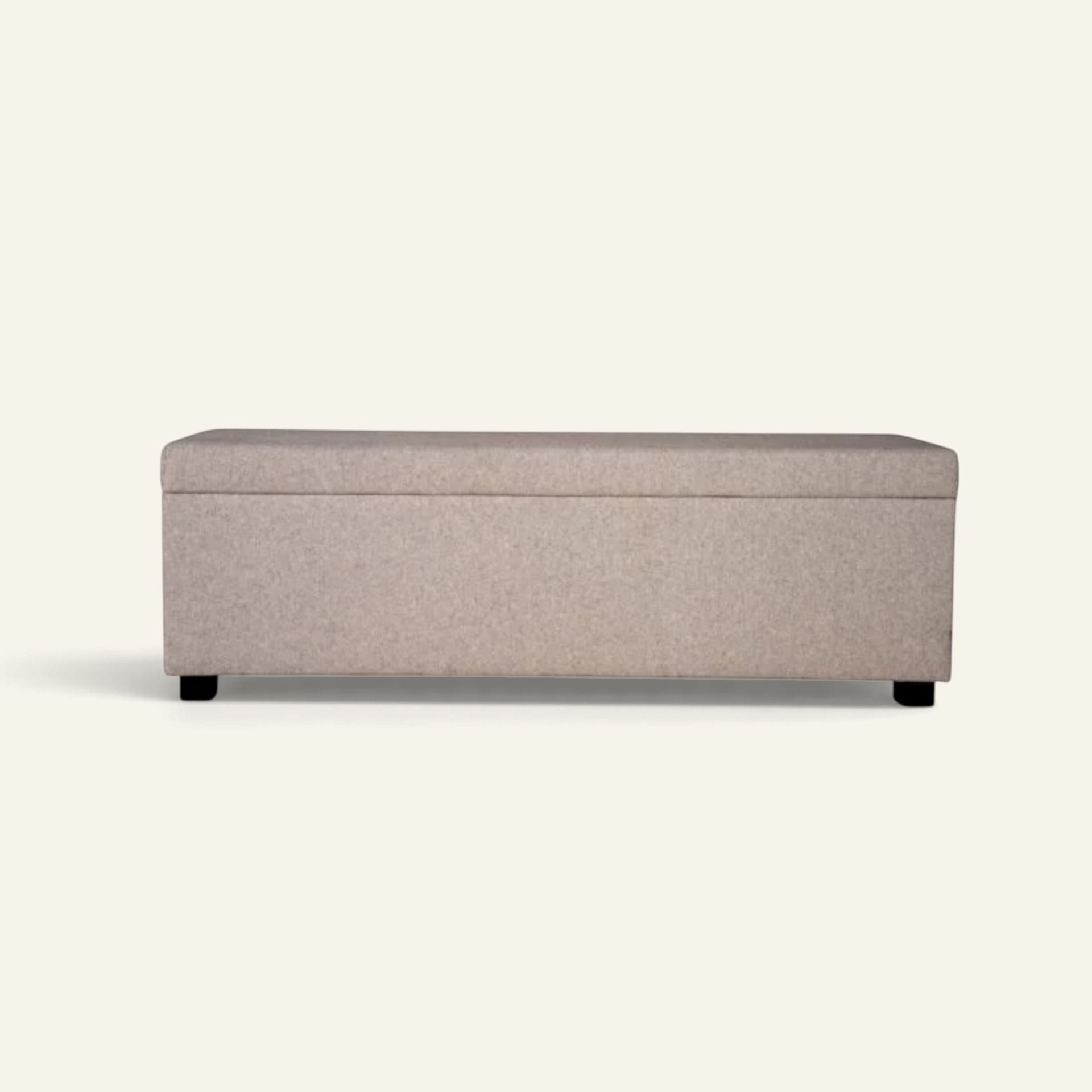 Sengebenk beige - 145x46x47 cm beige - 1