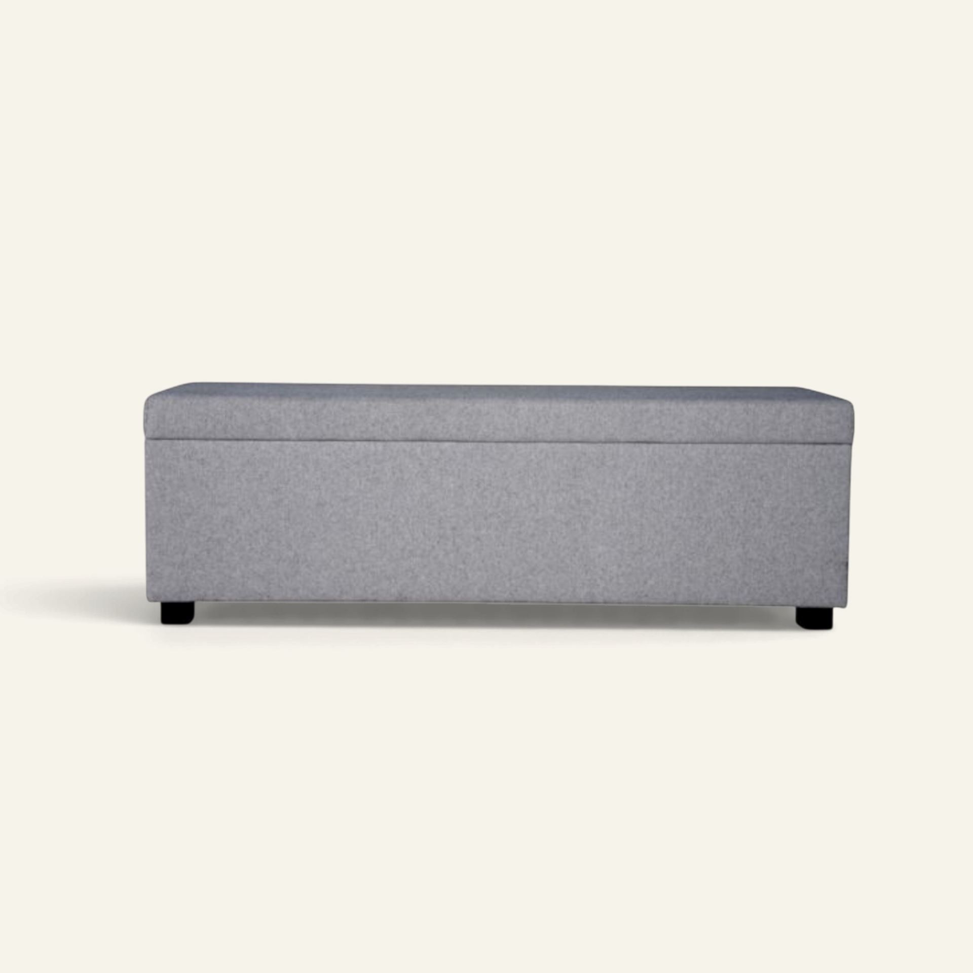 Sengebenk grå - 145x46x47 cm grå - 1