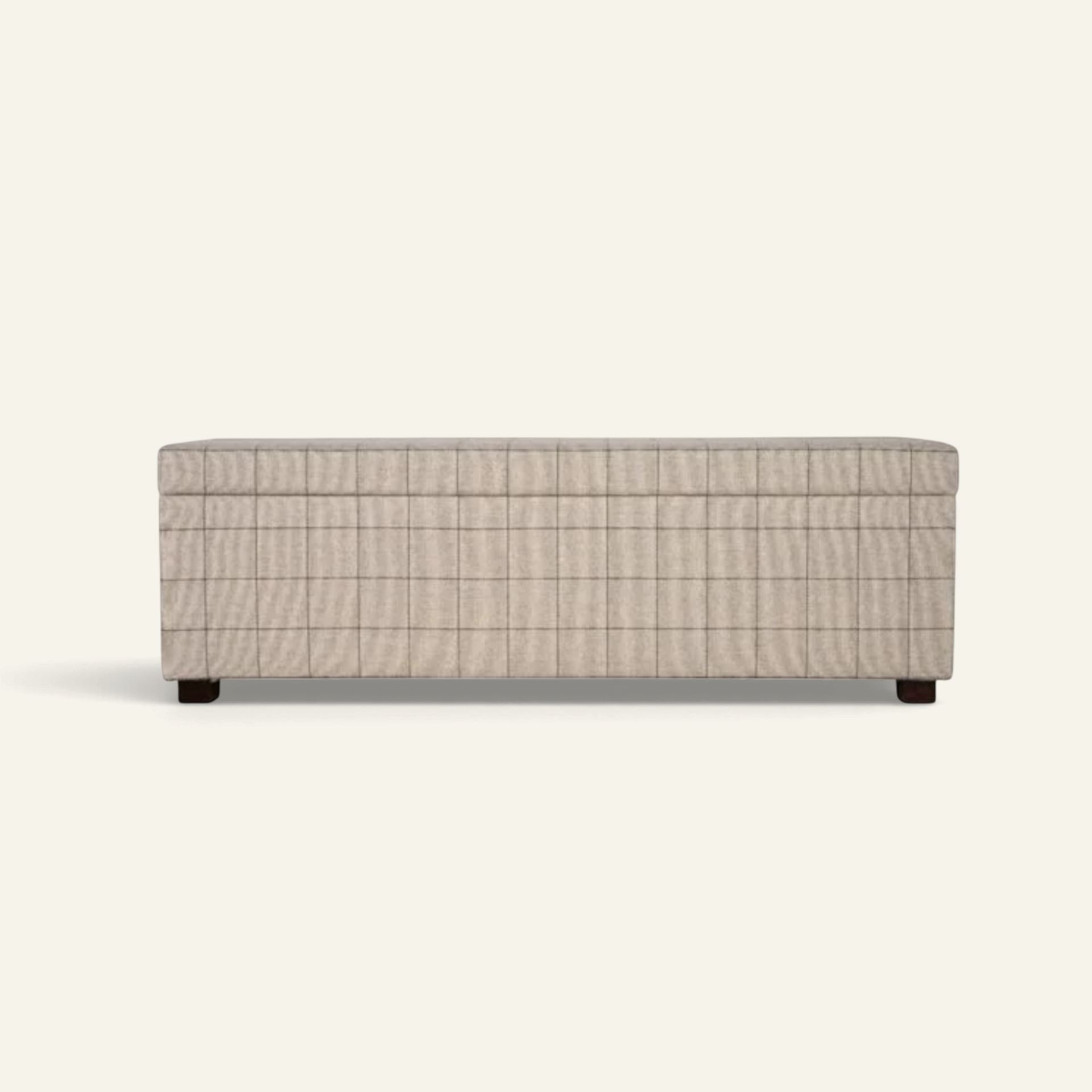 Sengebenk multi beige - 145x46x47 cm multi beige - 1