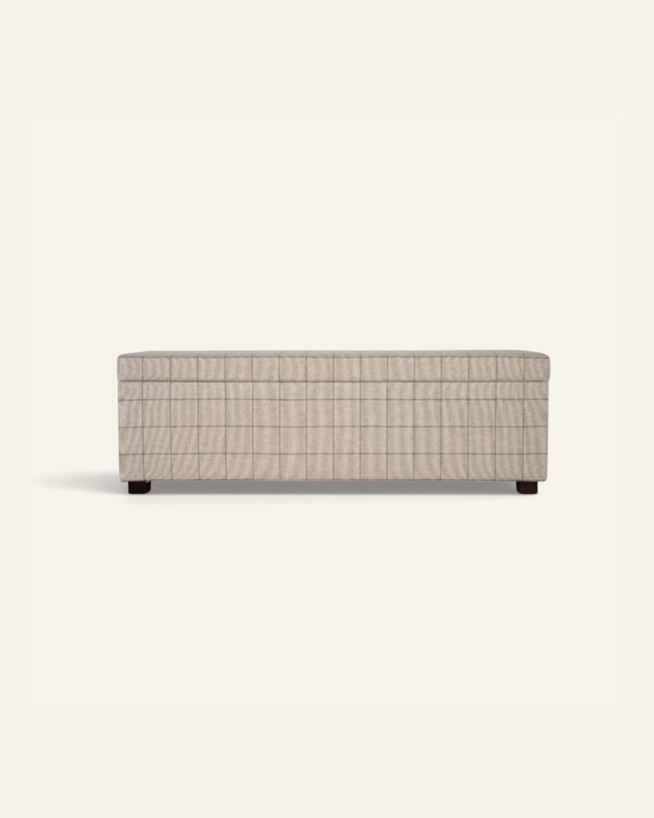 Sengebenk multi beige - 145x46x47 cm multi beige - 1