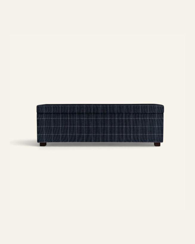 Sengebenk multi svart - 145x46x47 cm multi svart - 1