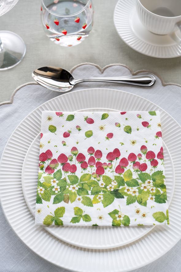 Papirservietter multi rød - 2