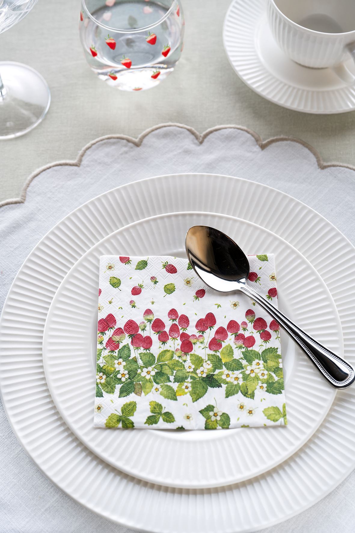 Coctail papirserviett multi rød - 2