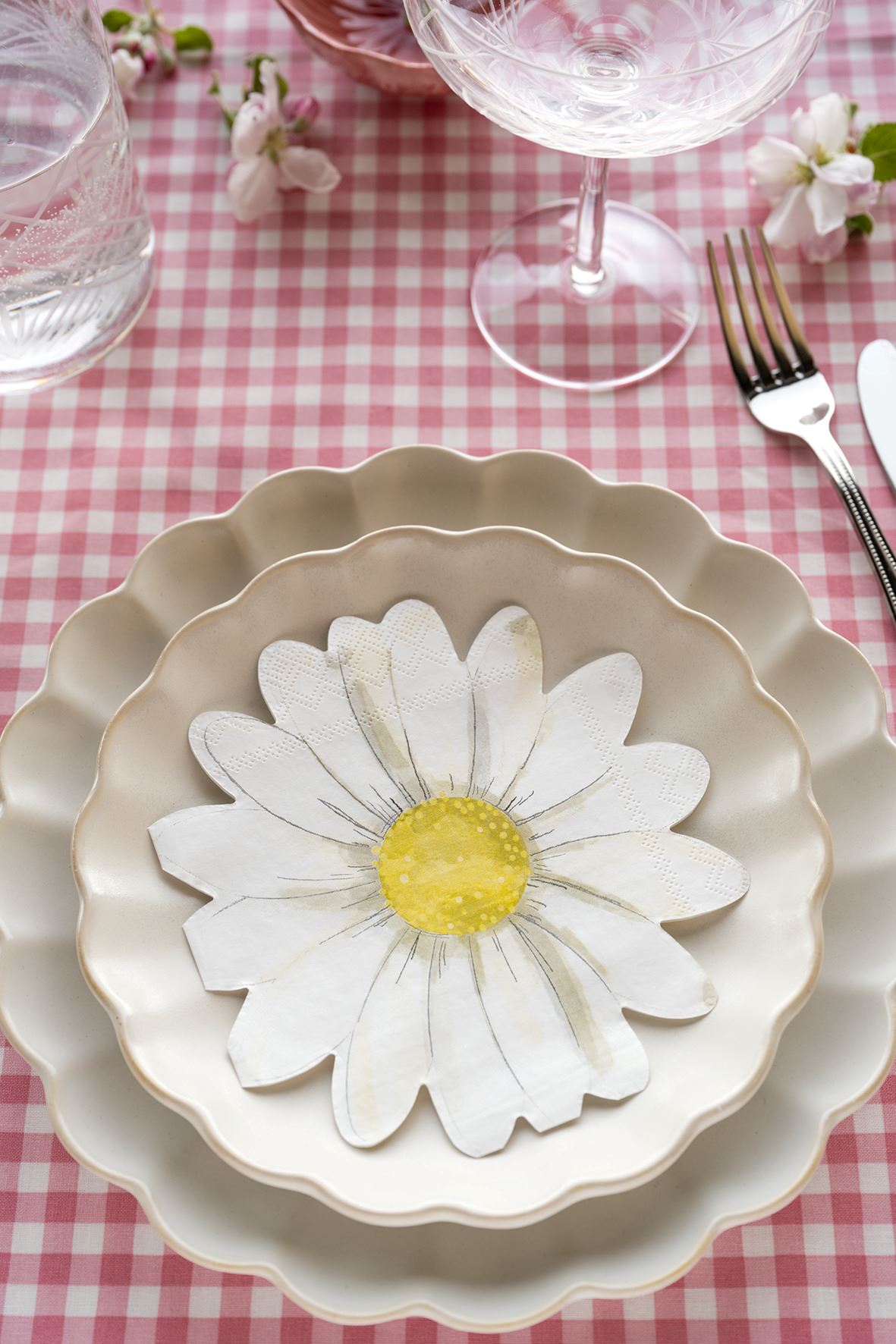 Papirservietter multi hvit - 2