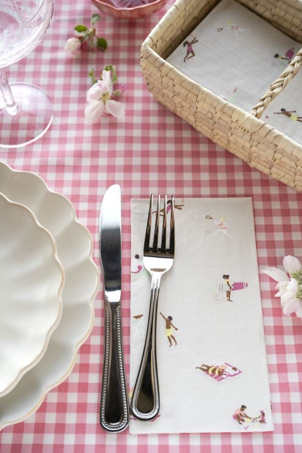 Kjøkkenservietter multi rosa - 2