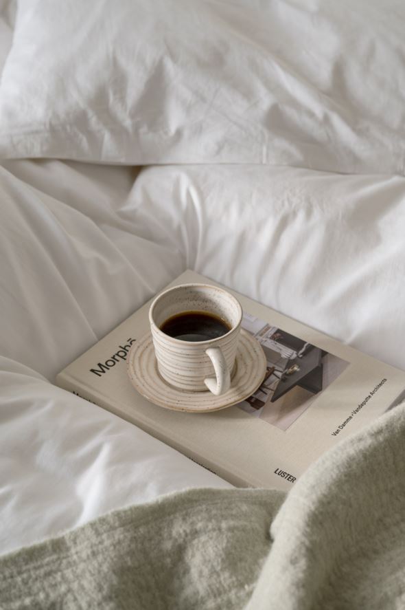 Kopp m/ skål lys beige - 2