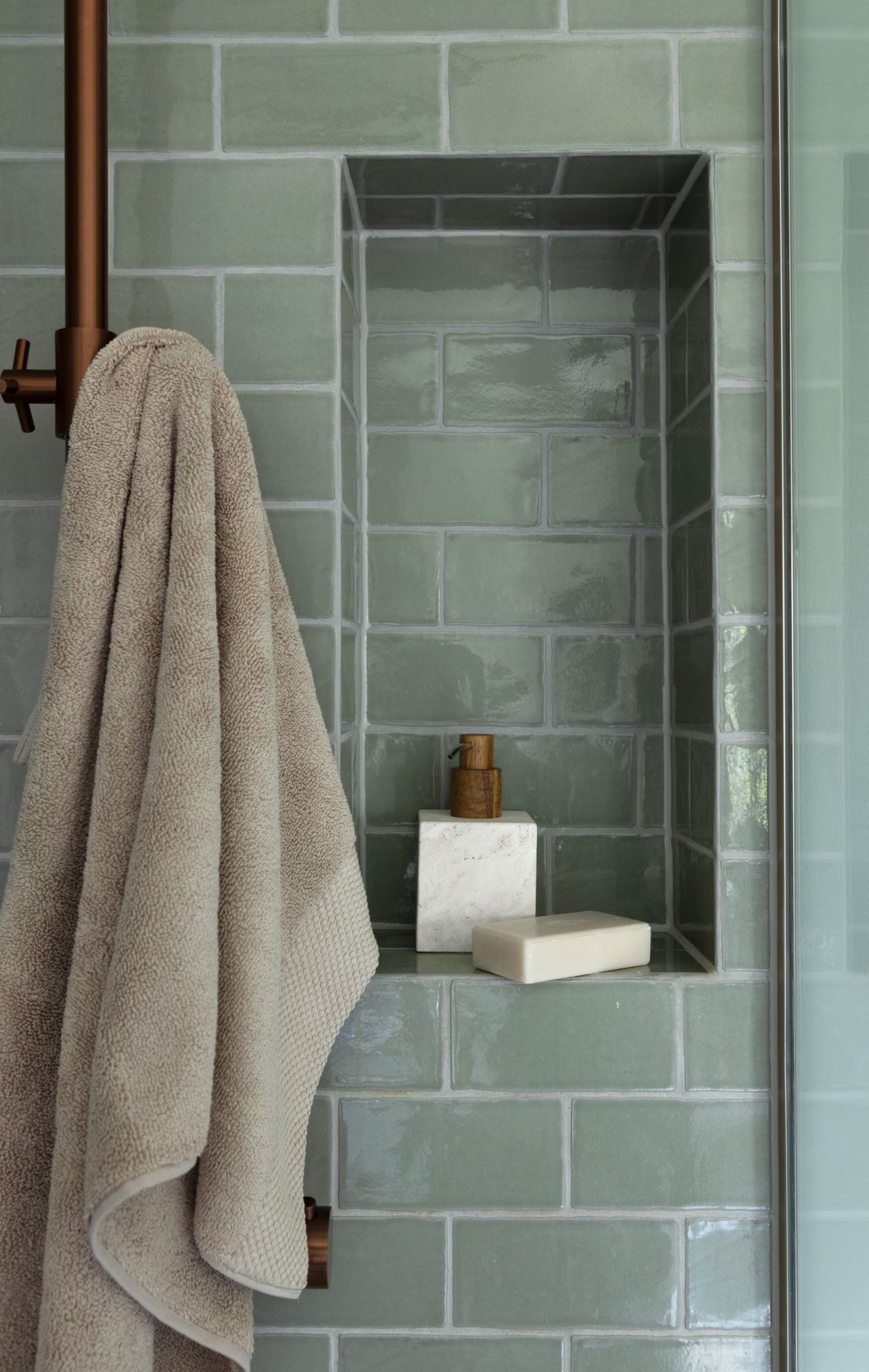 Såpedispenser beige - 2