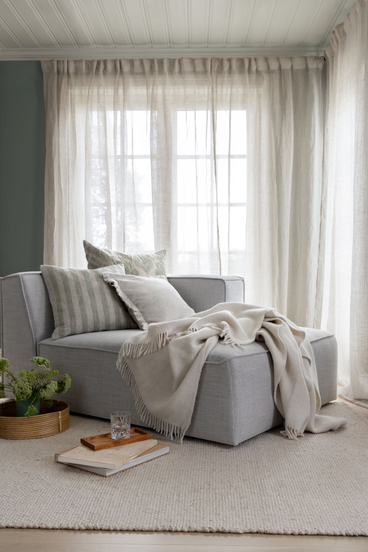 Modulsofa sjeselong høyre natur - 2