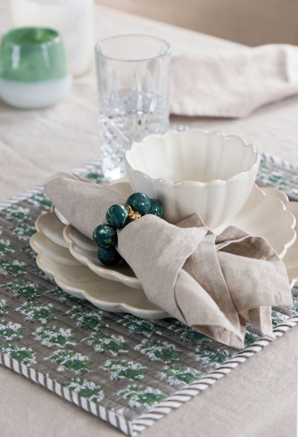 2 pk serviettringer grønn - 2