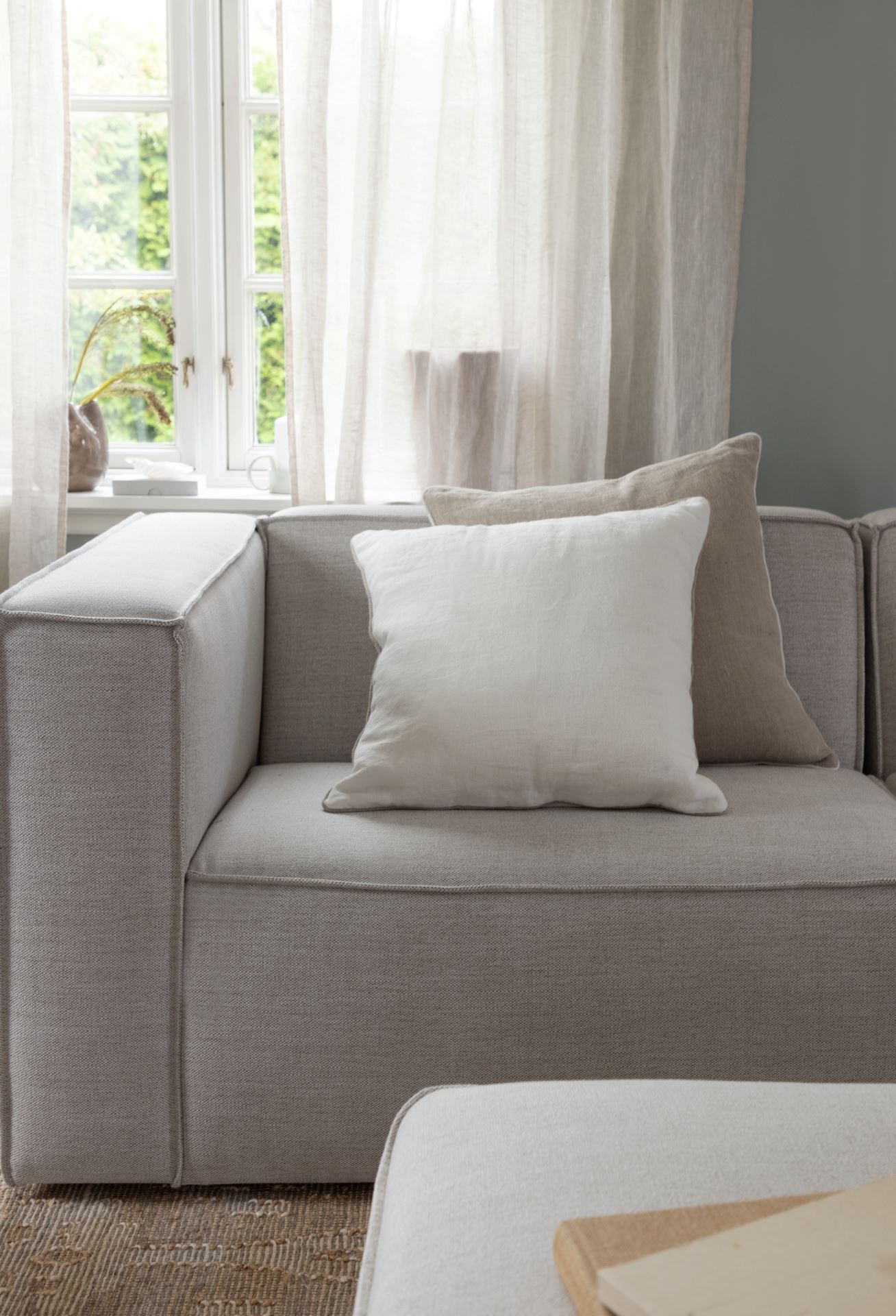 Modulsofa 1,5 seter m/armlene venstre natur - 2