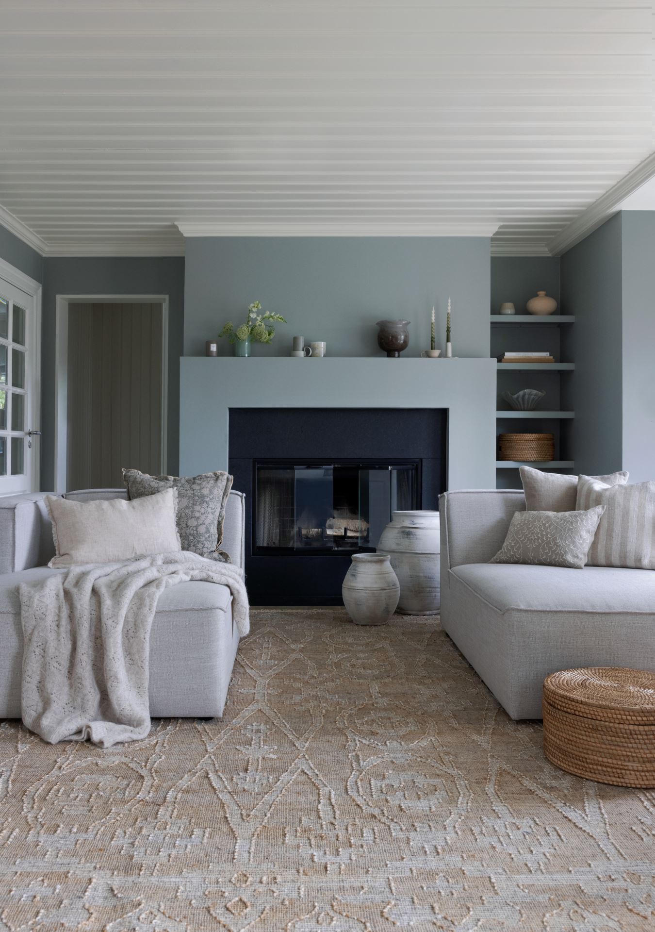 Modulsofa sjeselong høyre natur - 9