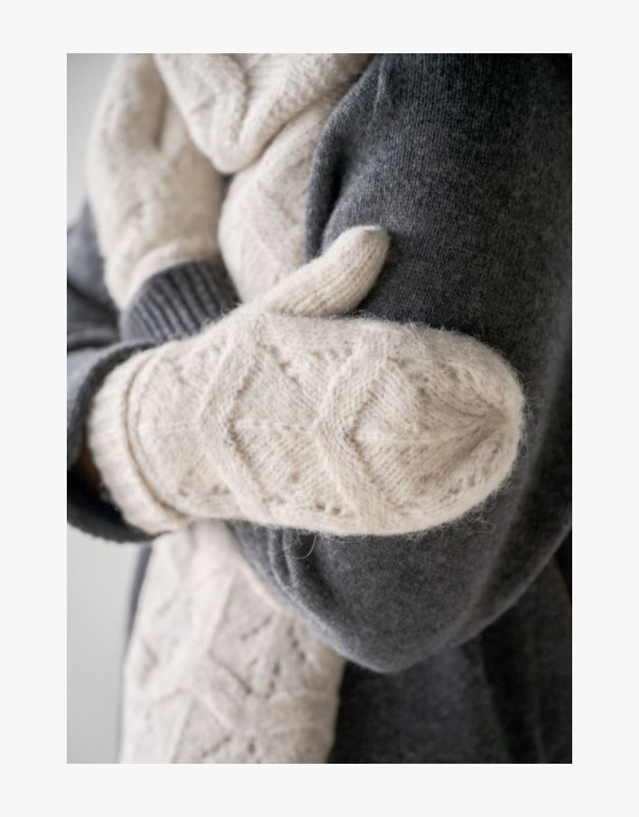 Strikkevotter sand - 10x23 cm sand - 1