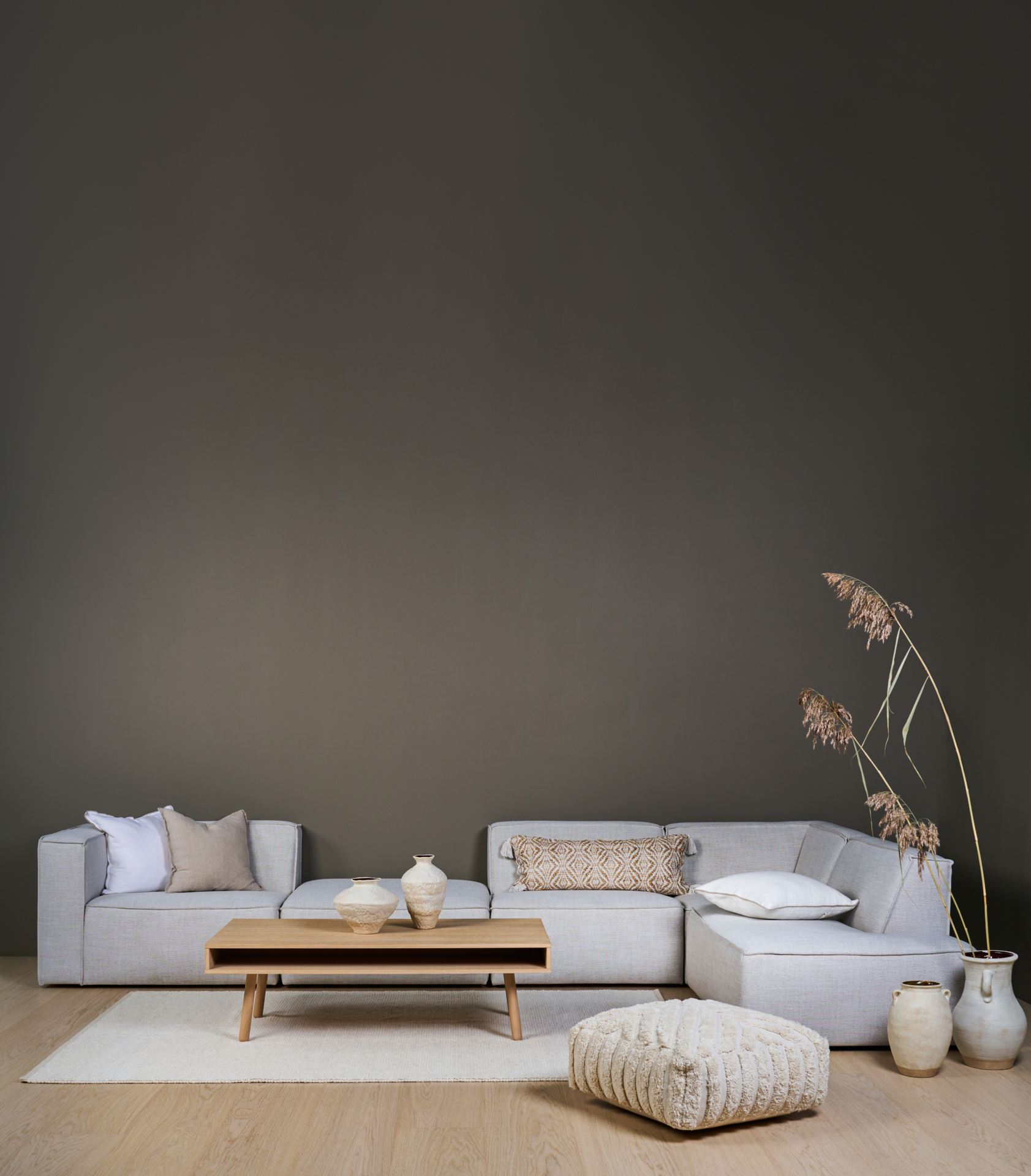 Modulsofa 1,5 seter uten armlener natur - 10