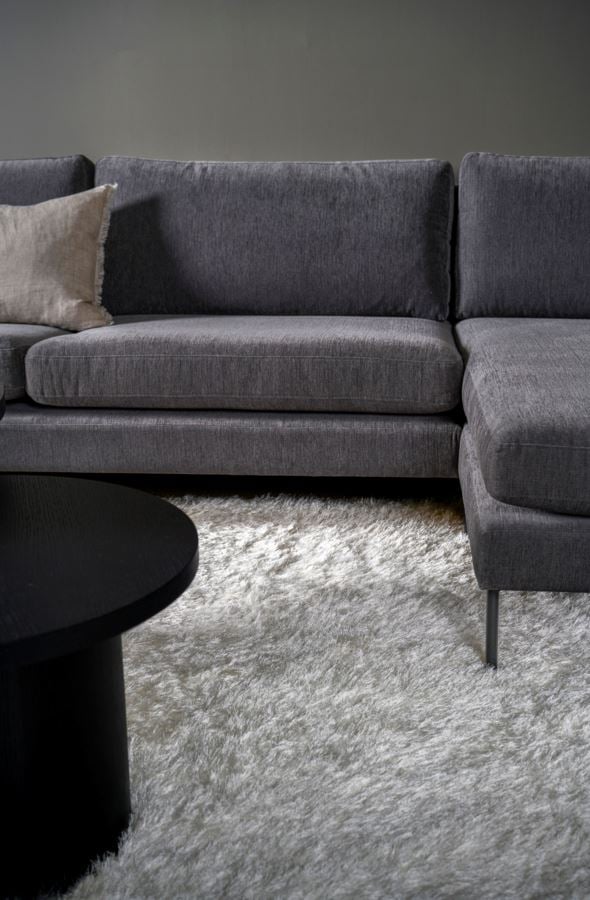 Sofa sjeselong høyre grå - 8