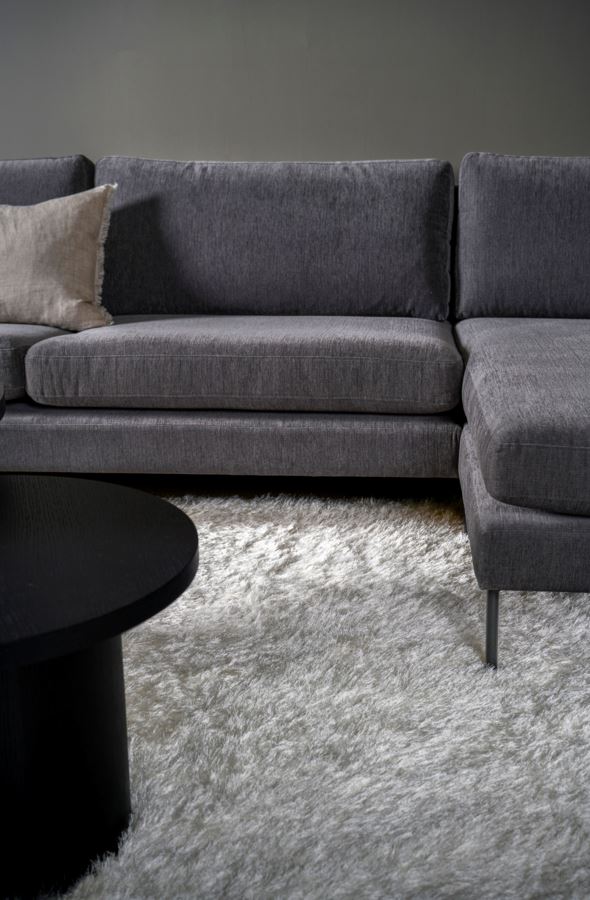 Sofa sjeselong høyre grå - 8