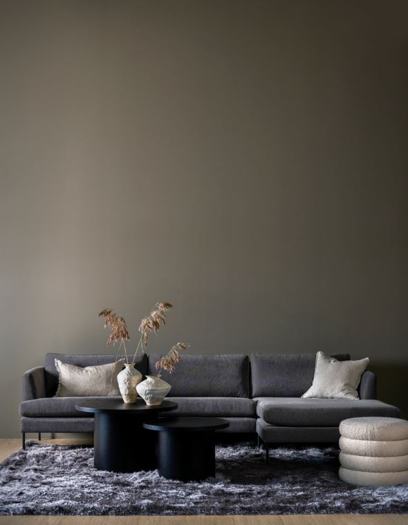 Sofa sjeselong høyre grå - 9