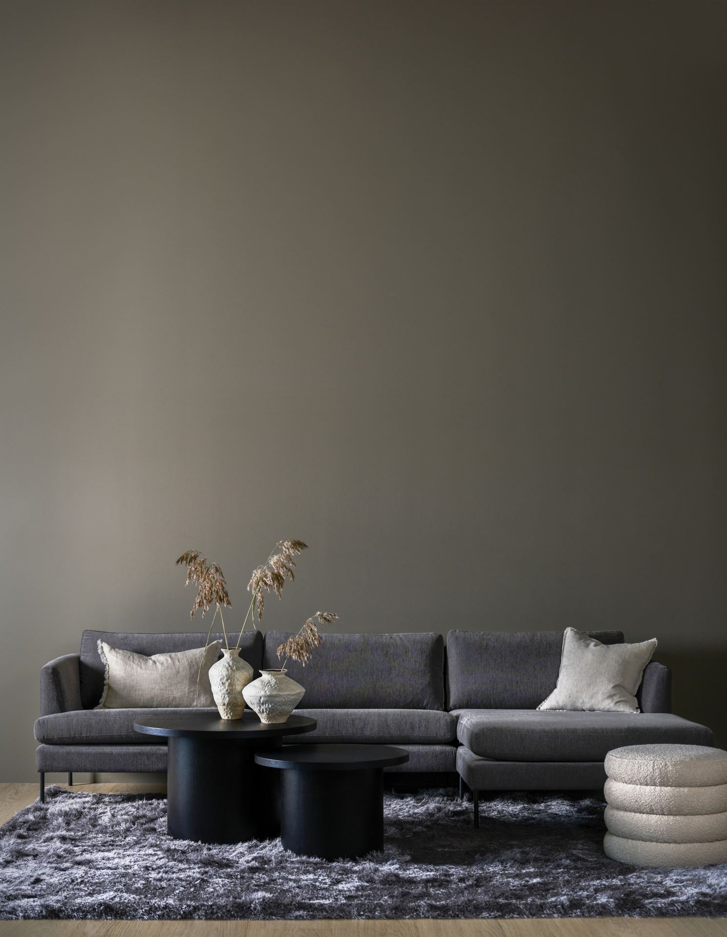 Sofa sjeselong høyre grå - 9