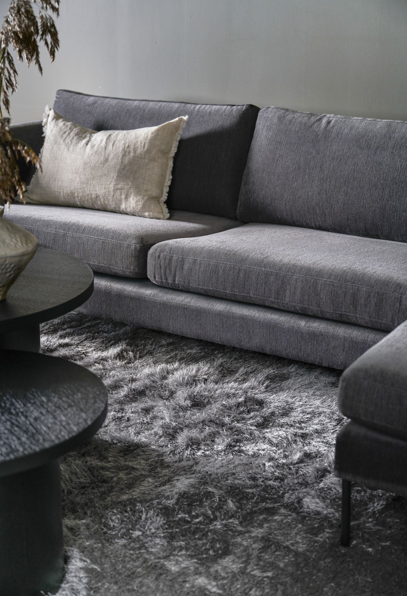 Sofa sjeselong høyre grå - 10