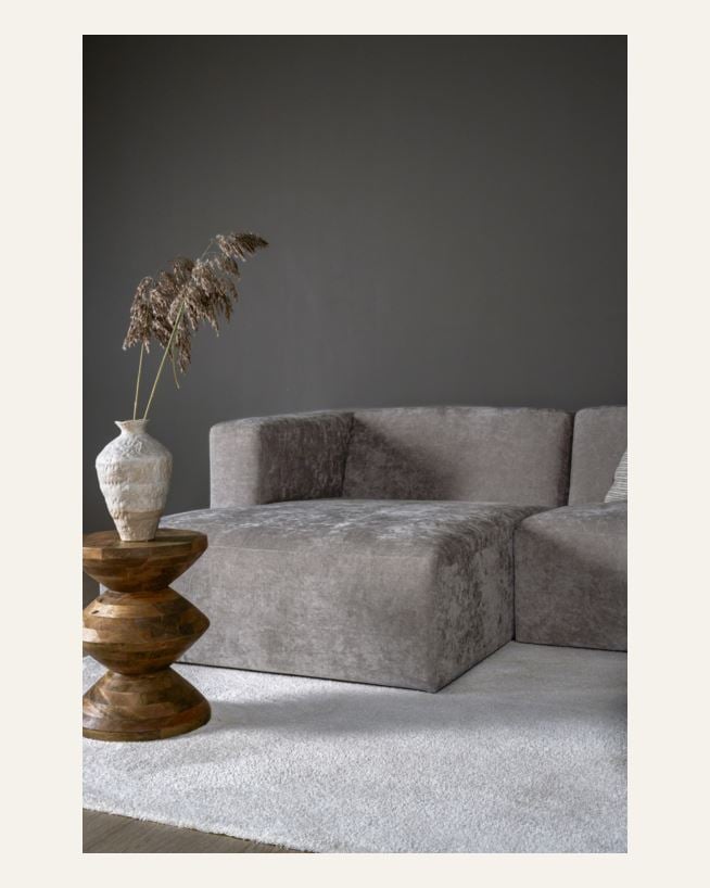 Modul sjeselong venstre grå - 114x154x73 cm grå - 1