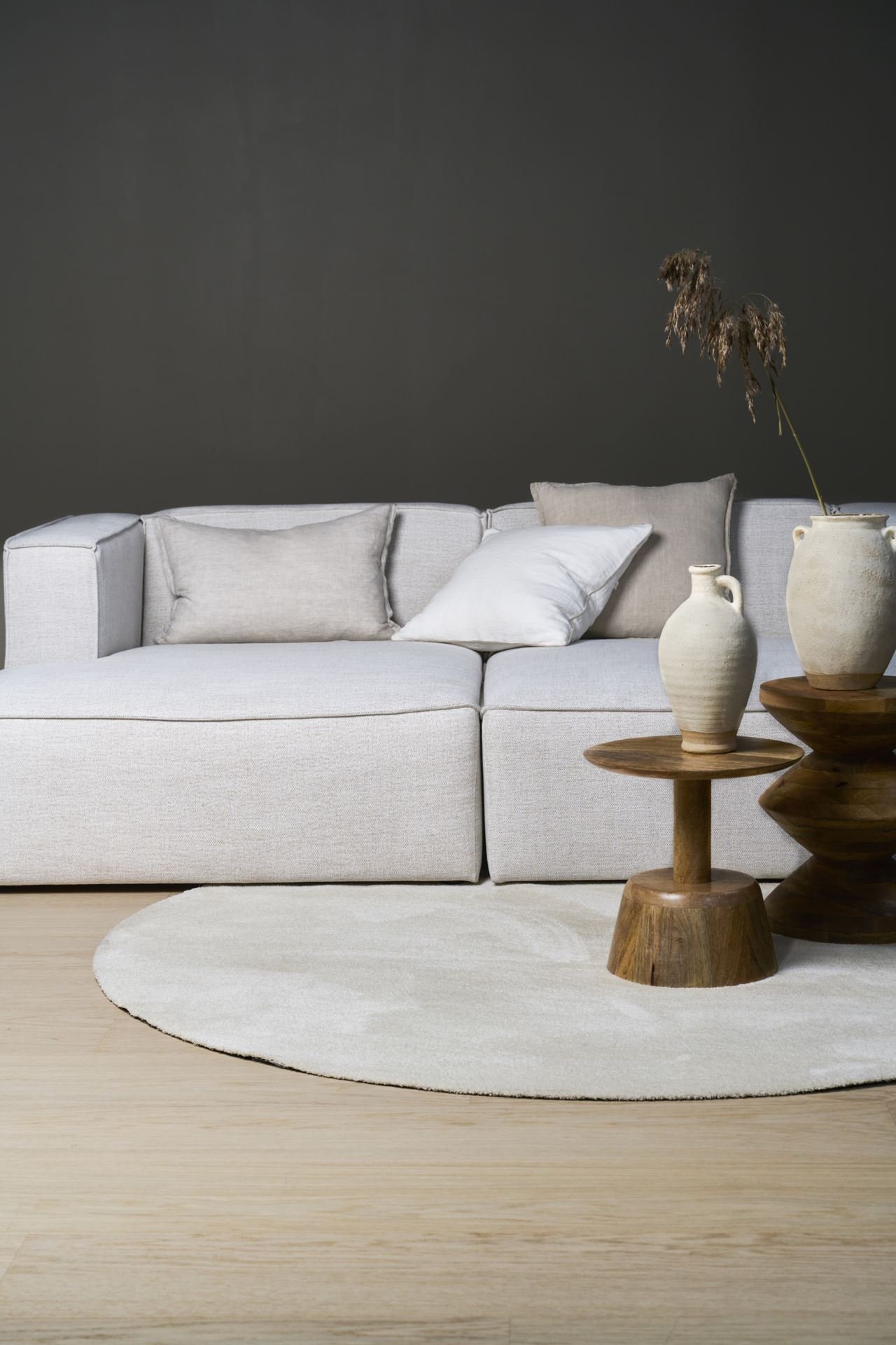 Modulsofa sjeselong venstre natur - 2