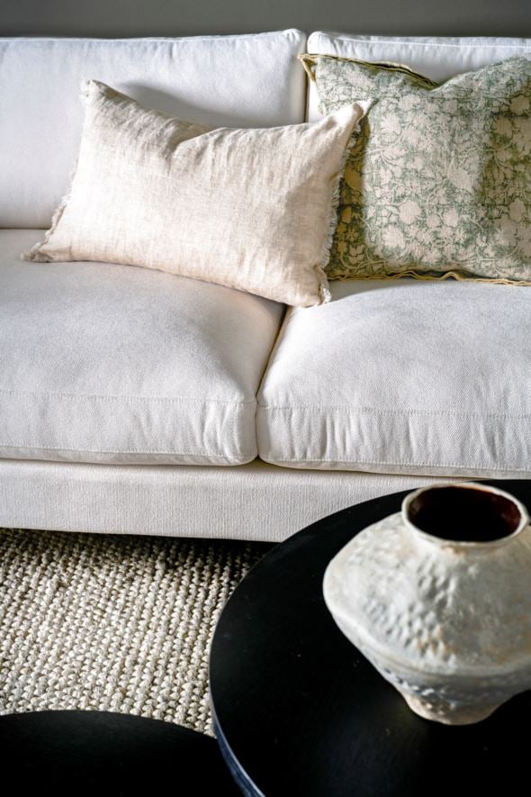 3 seter sofa hvit - 6