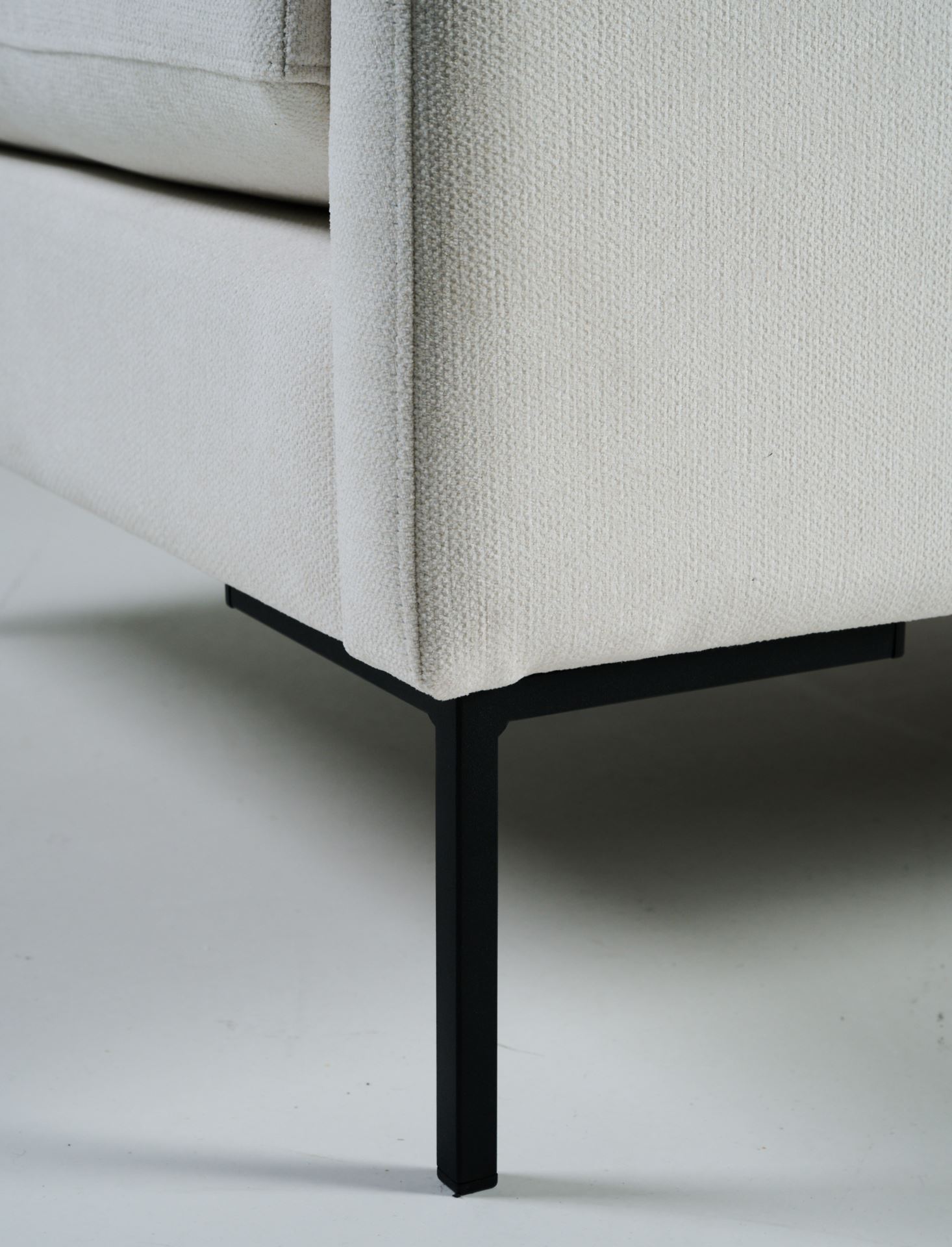 3 seter sofa hvit - 5