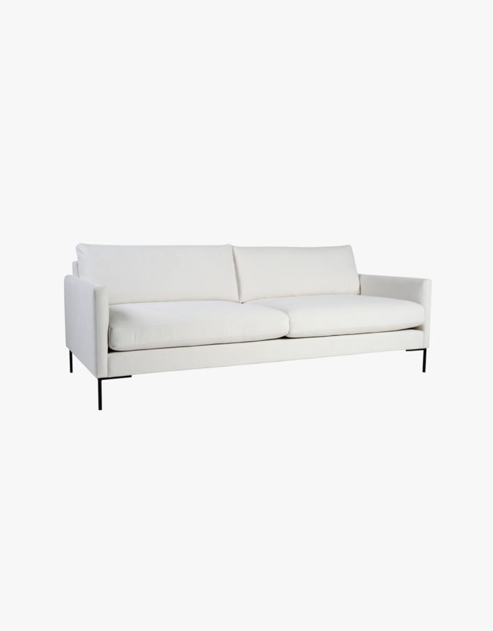 3 seter sofa hvit - 227x100x83 cm hvit - 1