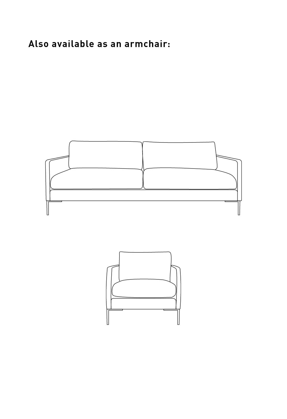 3 seter sofa hvit - 12