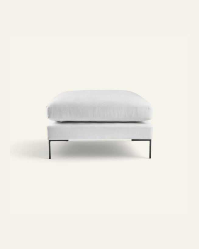 Puff hvit - 90x90x50 cm hvit - 1