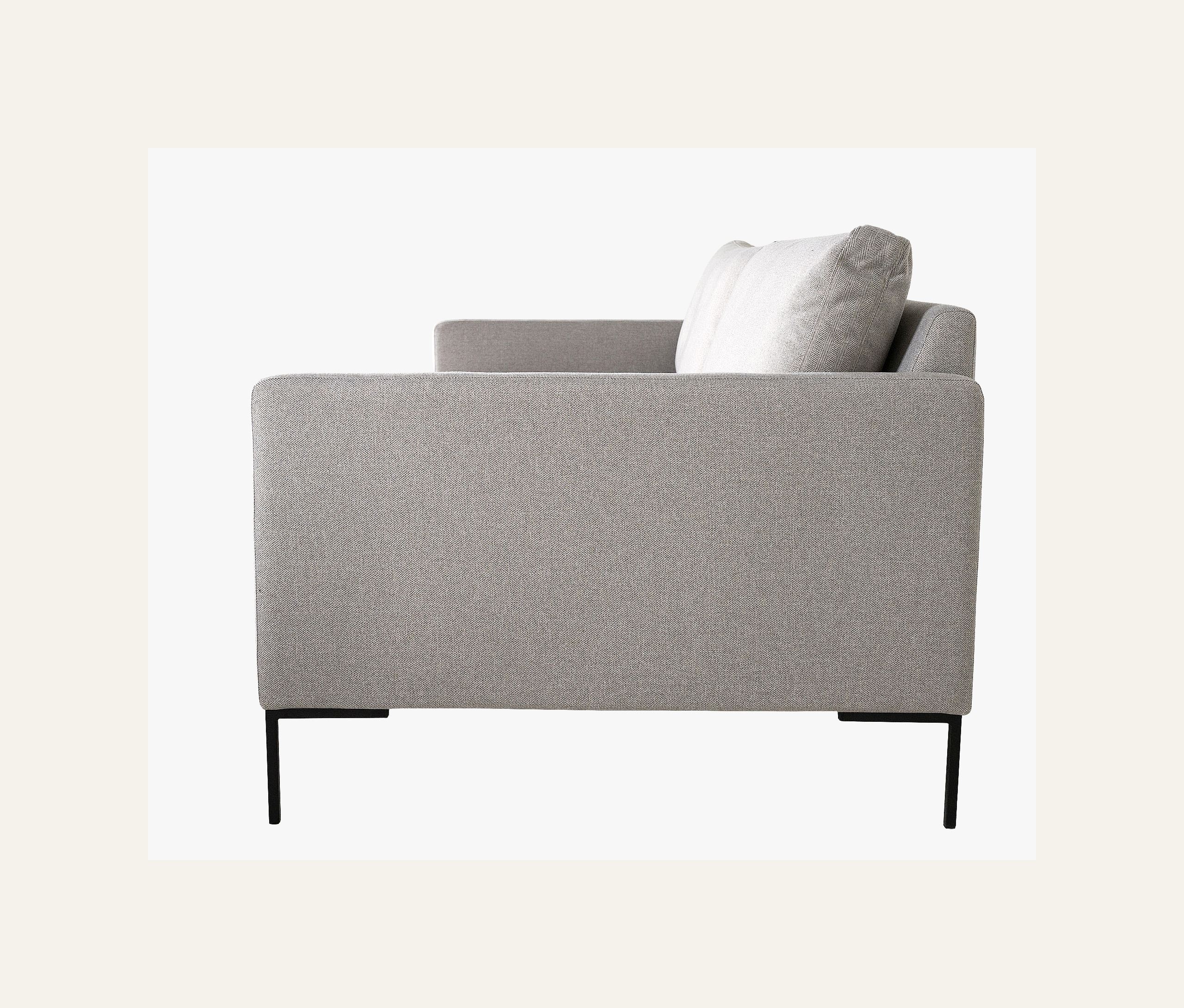3 seter sofa lys grå - 5