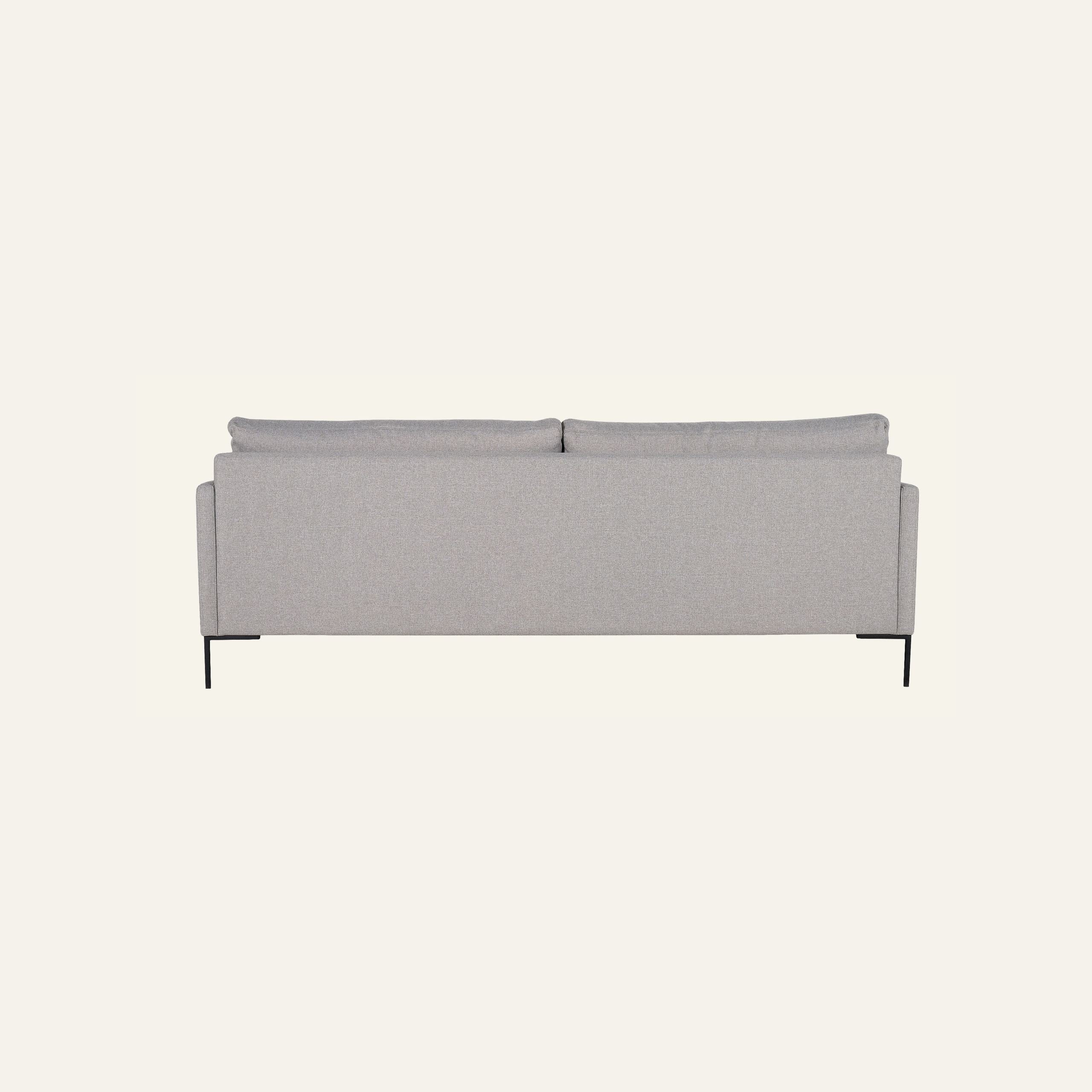 3 seter sofa lys grå - 6