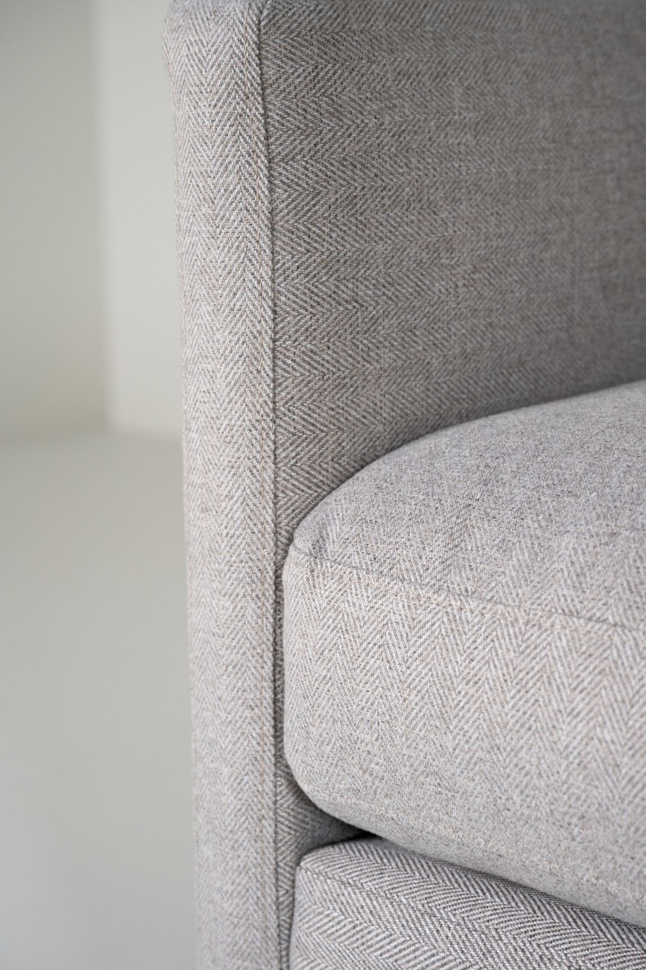 3 seter sofa lys grå - 12