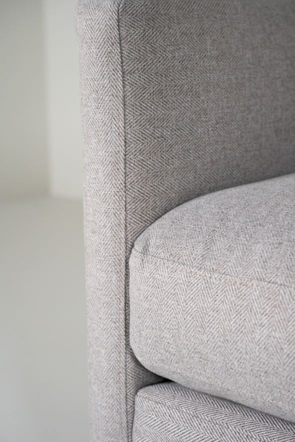 3 seter sofa lys grå - 12