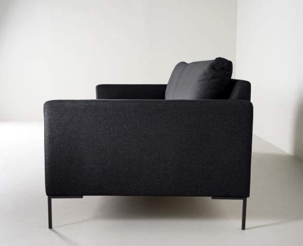 3 seter sofa svart - 7
