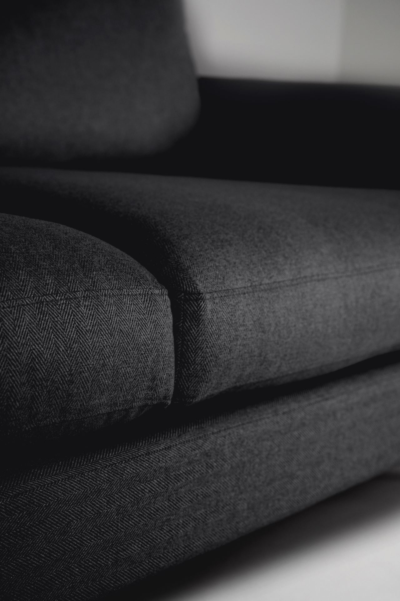 3 seter sofa svart - 6