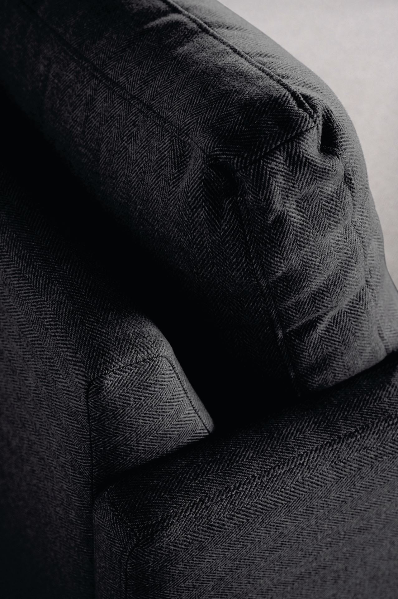 3 seter sofa svart - 9