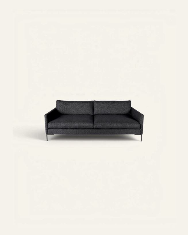 3 seter sofa svart - 227x100x83 cm svart - 1