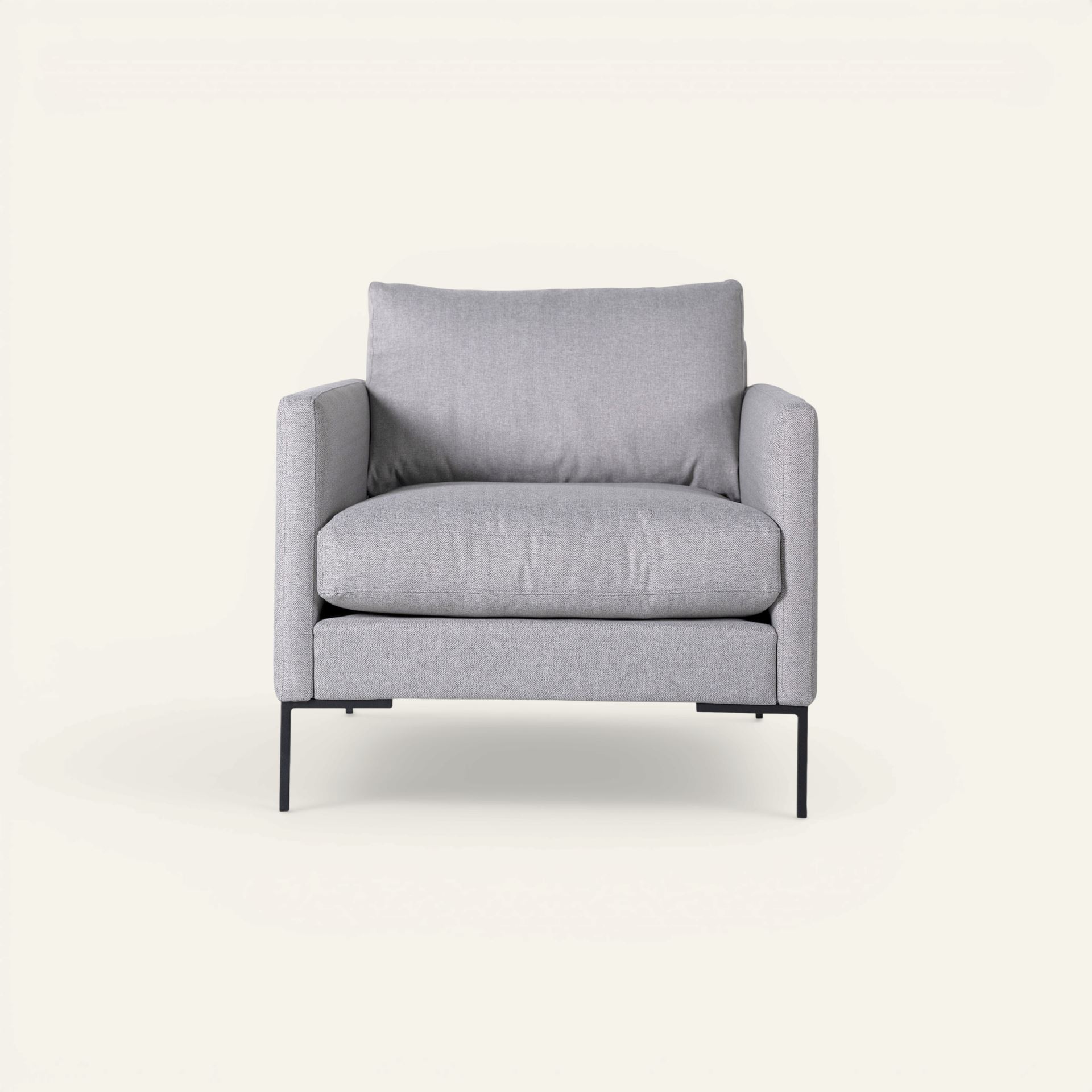 Loungestol lys grå - 86x95x83 cm lys grå - 1