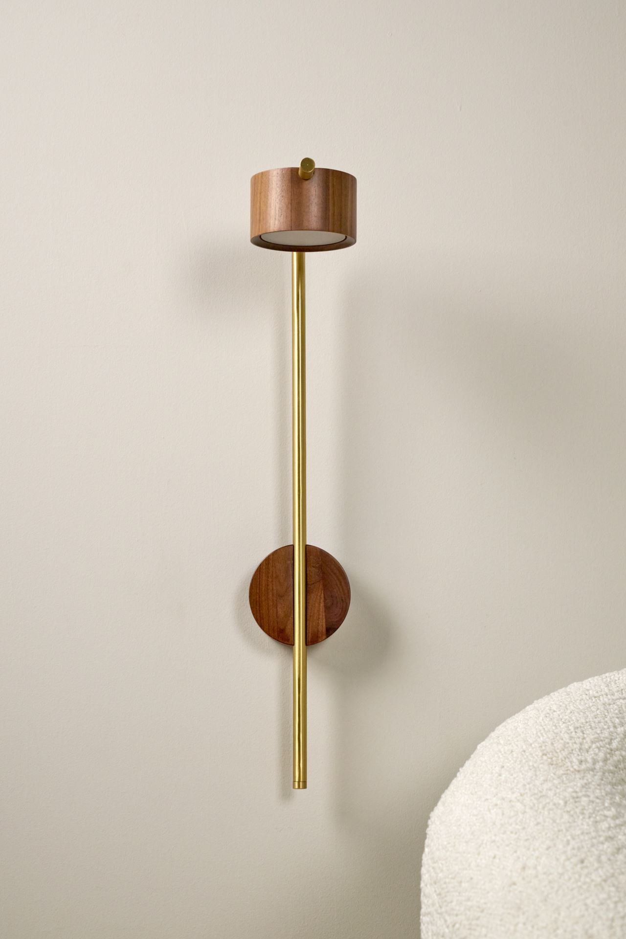 Vegglampe brun - 20x55 cm brun - 1