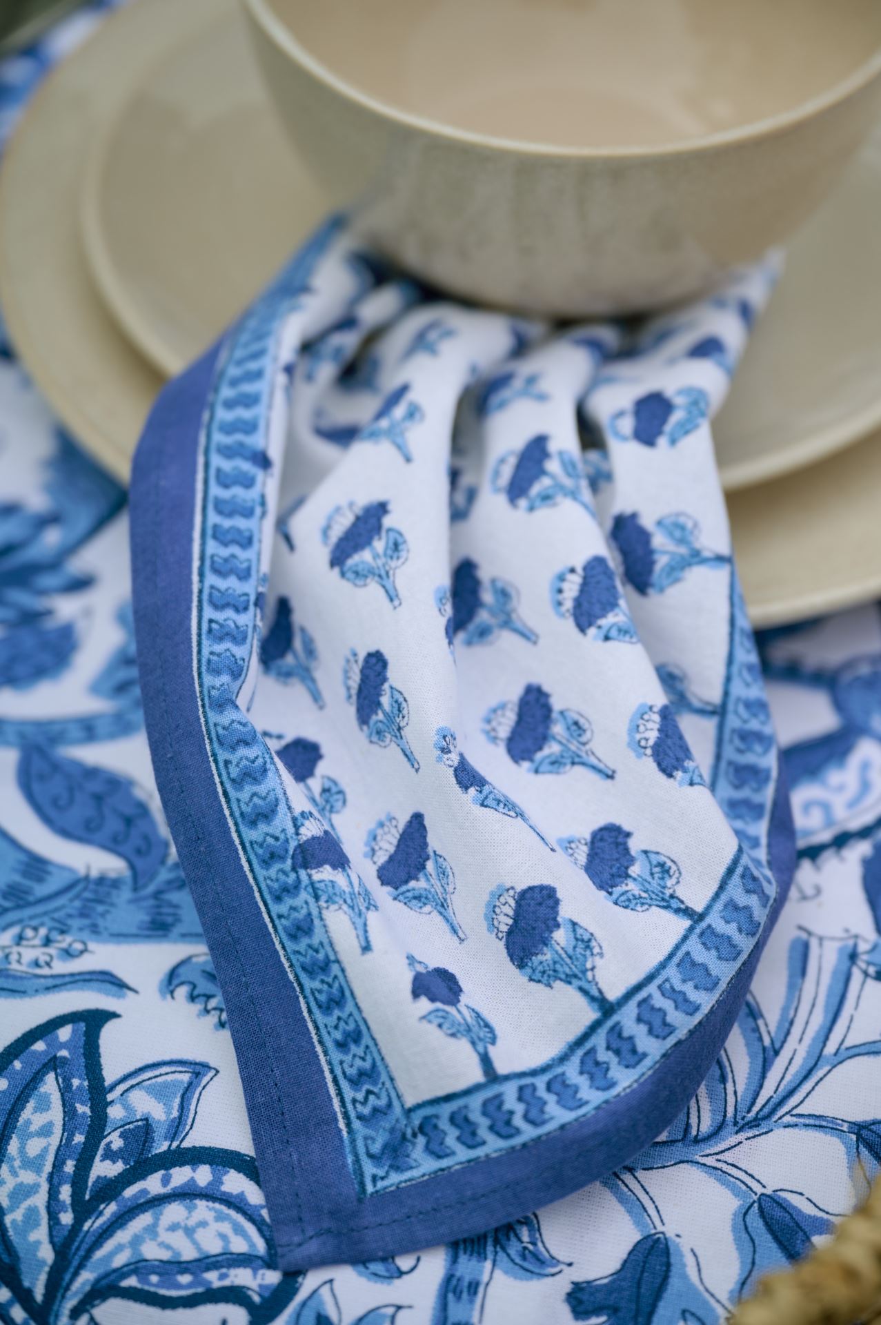 2pk tøyserviett blå - 5