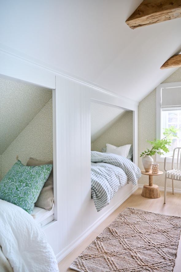 Bomull sengesett grønn - 3