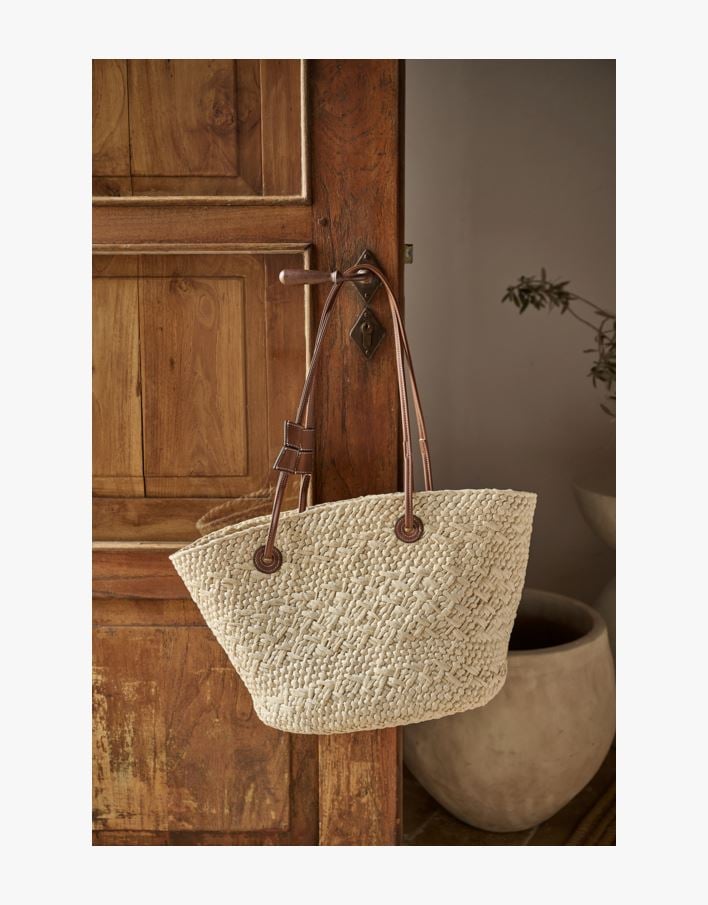 Stråveske natur - one size natur - 1