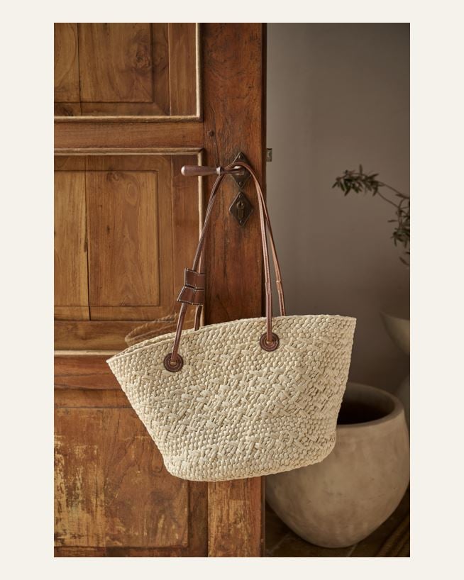Stråveske natur - one size natur - 1