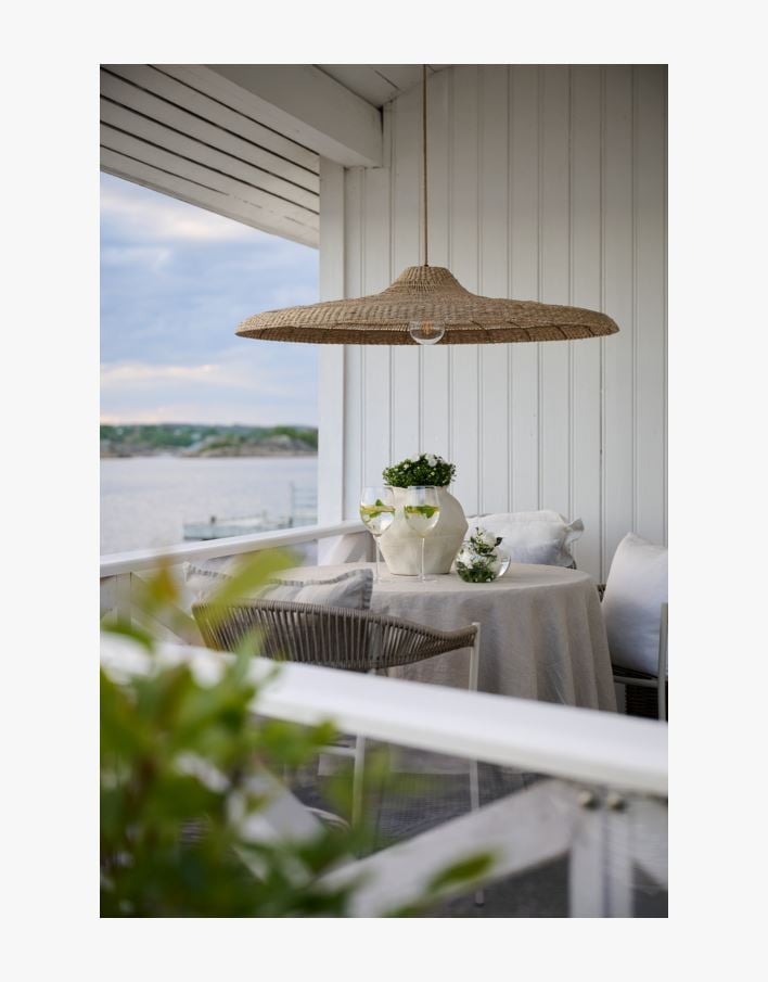 Lampeskjerm natur - 18 cm ø100 natur - 1